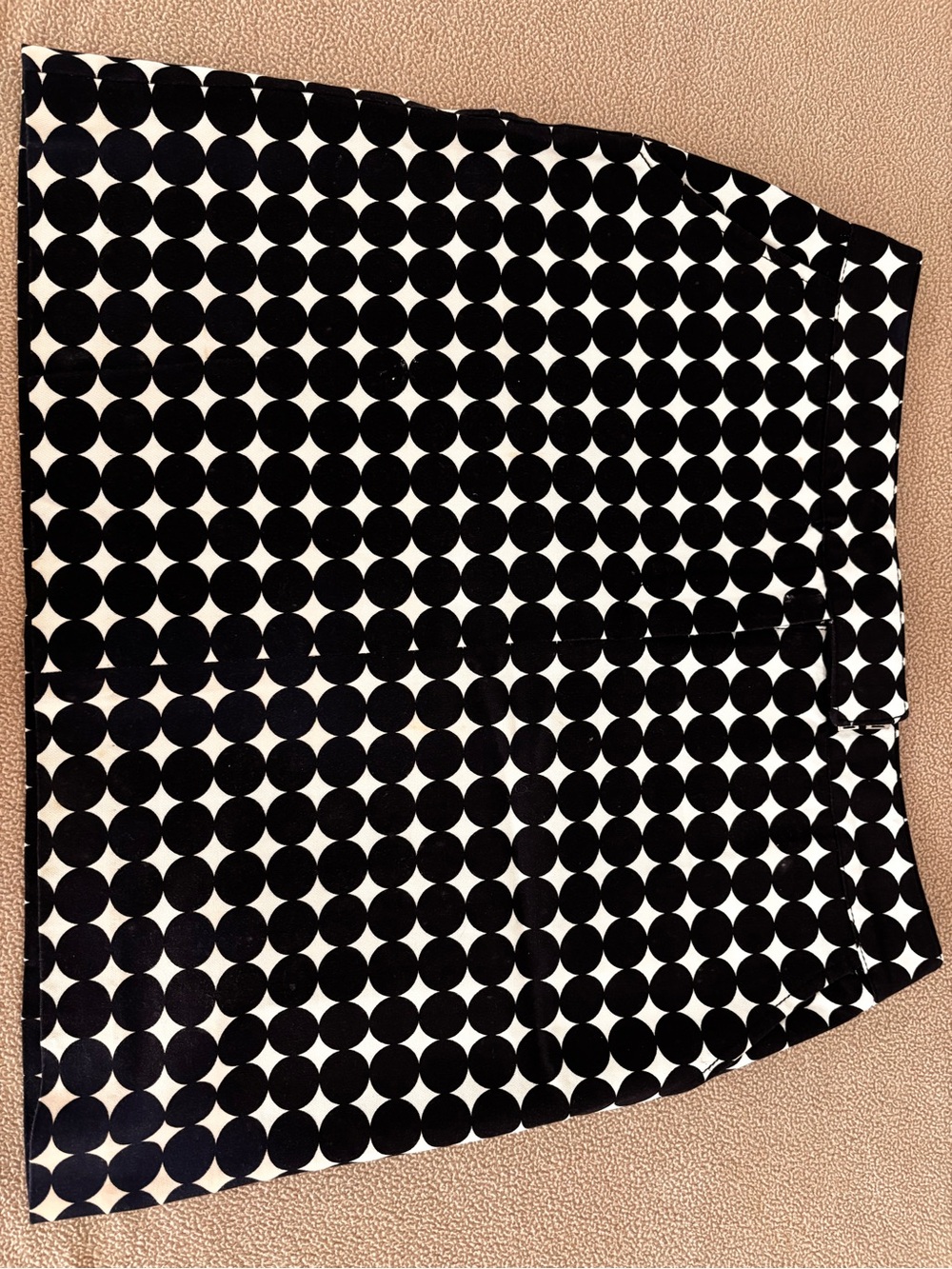 Larry Levine Black and White Polka Dot Skirt